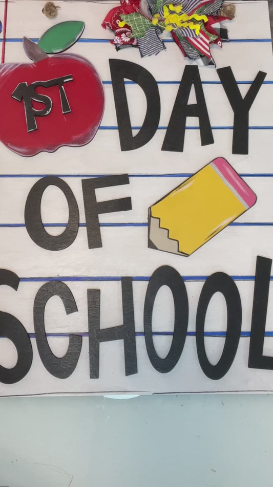 Back to school interchangeable sign kit