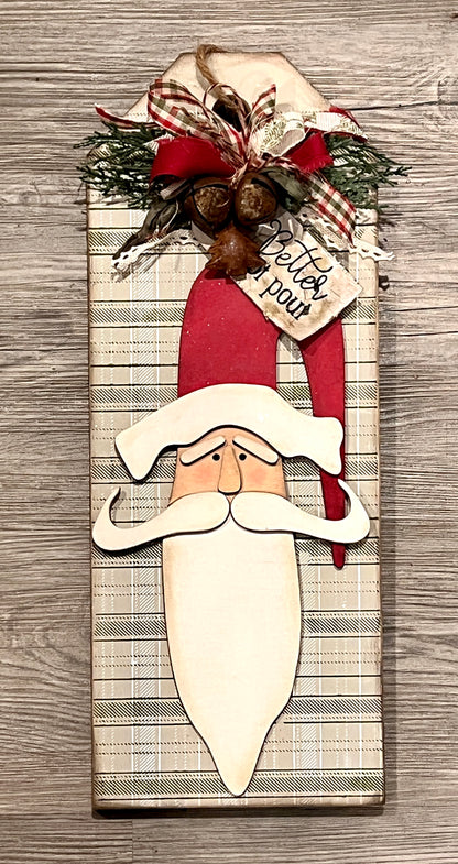 Unfinished Primitive Santa Door Hanger Cutouts