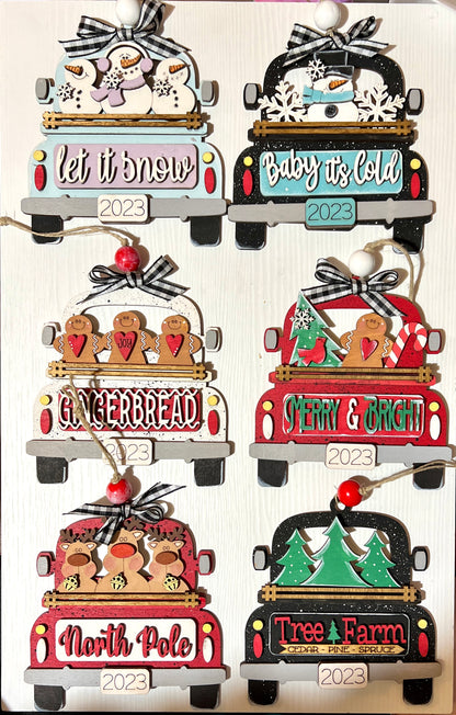 Vintage Truck Ornament/Gift Card