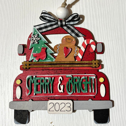 Vintage Truck Ornament/Gift Card