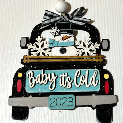 Vintage Truck Ornament/Gift Card