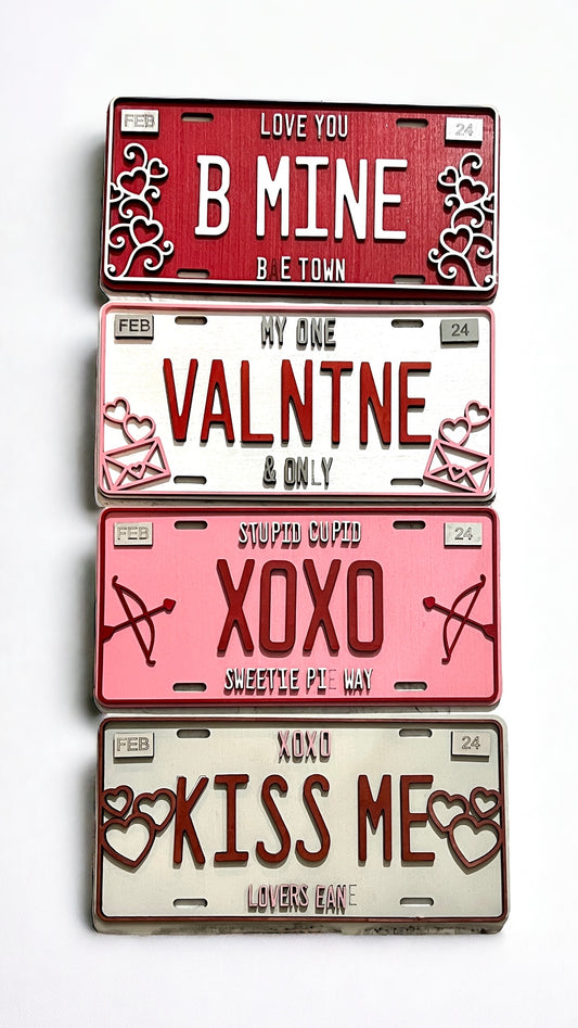 Valentine License Plate