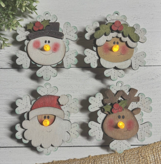 Snowflake Tealights Set of 4