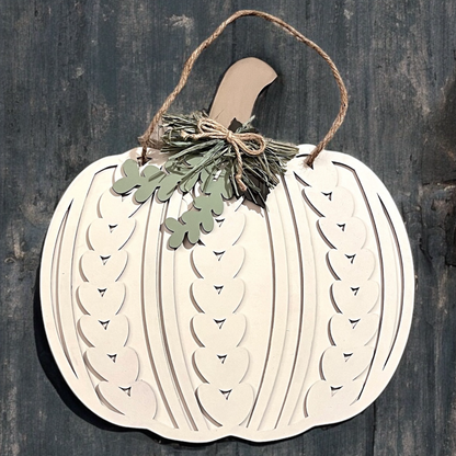 Cable Pumpkin Door Hanger