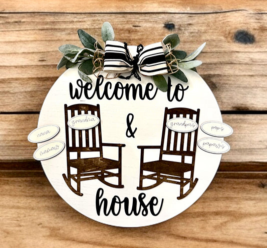 Grandparents Rocking Chair Door Hanger