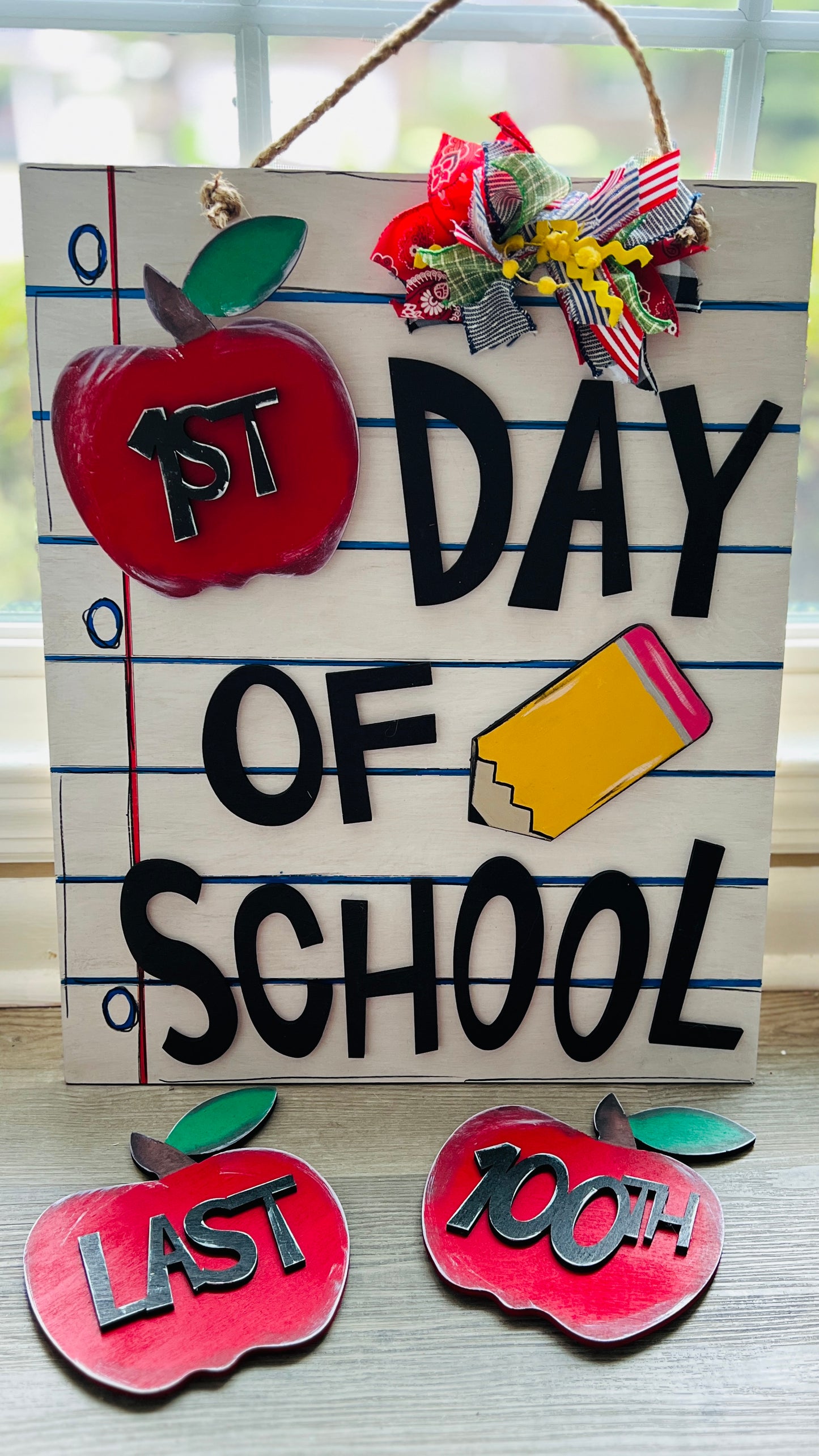 Back to school interchangeable sign kit